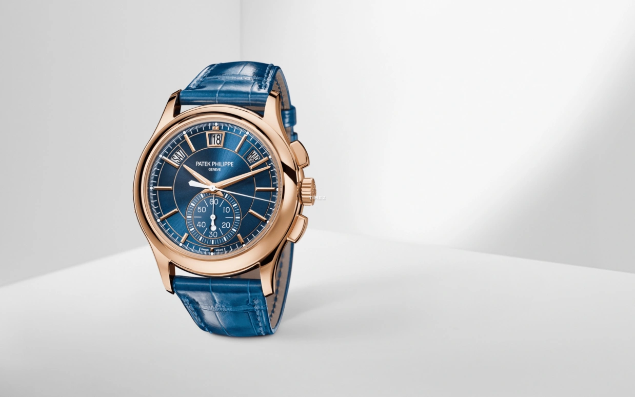 Patek Philippe,Complications 42mm,42mm,Rose Gold,Blue,Automatic,Chronograph,Annual Calendar,Month,Date,55hours,In-house Caliber,Lionel Messi,La Pulga,GOAT,5905R,5905R-010
