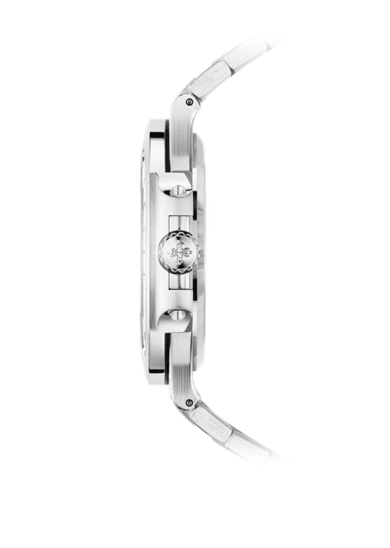 Patek Philippe,Nautilus 40mm,40mm,White Gold,Silver,Automatic,Day,45hours,Papa Bear Petty,Justin Bieber,Travis Scott,Wilber Pan,Will Pan,J Balvin,JB,5719,5719/10G-010