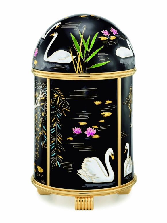 Patek Philippe,Dome Clocks ,Black,Gold,Electromechanical,In-house Caliber,Round,Black,Colorful,20097M,20097M-001