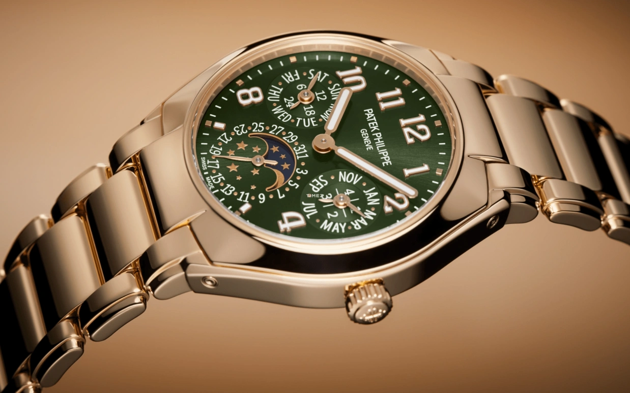 Patek Philippe,Twenty~4 36mm,36mm,Rose Gold,Green,Automatic,Moonphase,Leap Year,Month,Date,48hours,In-house Caliber,7340,7340/1R-010