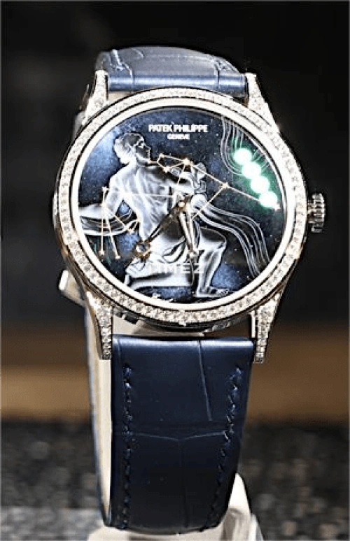 Patek Philippe,Calatrava ,White Gold,Blue,Black,Automatic,48hours,In-house Caliber,5077,5077/100G-072