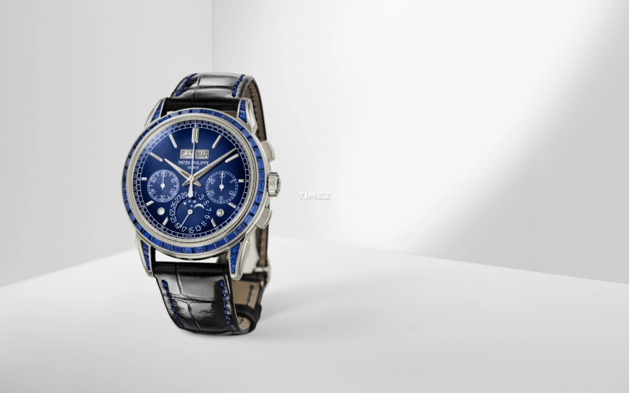 Patek Philippe,Grand Complications 41mm,41mm,Platinum,Blue,Gradient,Black,Handwound,Chronograph,Moonphase,Perpetual Calendar,Leap Year,65hours,In-house Caliber,5271,5271/11P-010