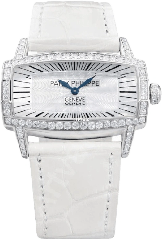 Patek Philippe,Gondolo 37.20x22.40mm,37.20x22.40mm,White Gold,White,Quartz,In-house Caliber,Sapphire,Crystal Glass,4981G,4981G-001