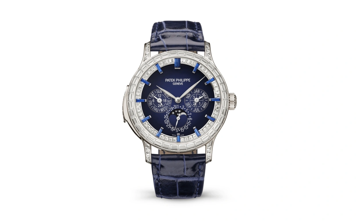 Patek Philippe,Grand Complications 42mm,42mm,Platinum,Blue,Automatic,Moonphase,Perpetual Calendar,Leap Year,Month,48hours,In-house Caliber,Mark Robert Michael Wahlberg,Mark Wahlberg,Anant Ambani,Marky Mark,5374,5374/300P-001