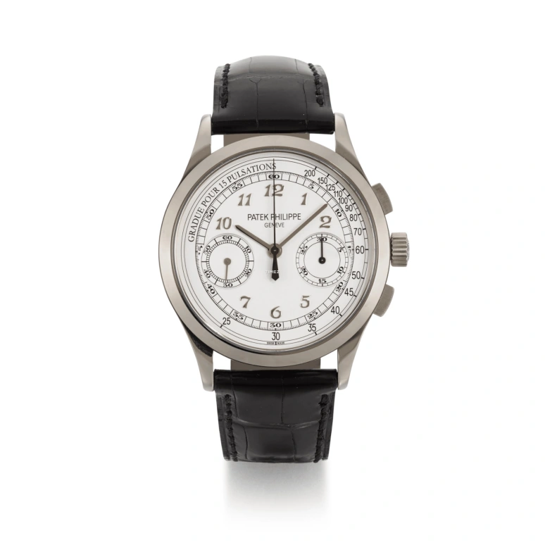 Patek Philippe,Complications 39mm,39mm,White Gold,White,Handwound,Chronograph,65hours,5170G,5170G-001