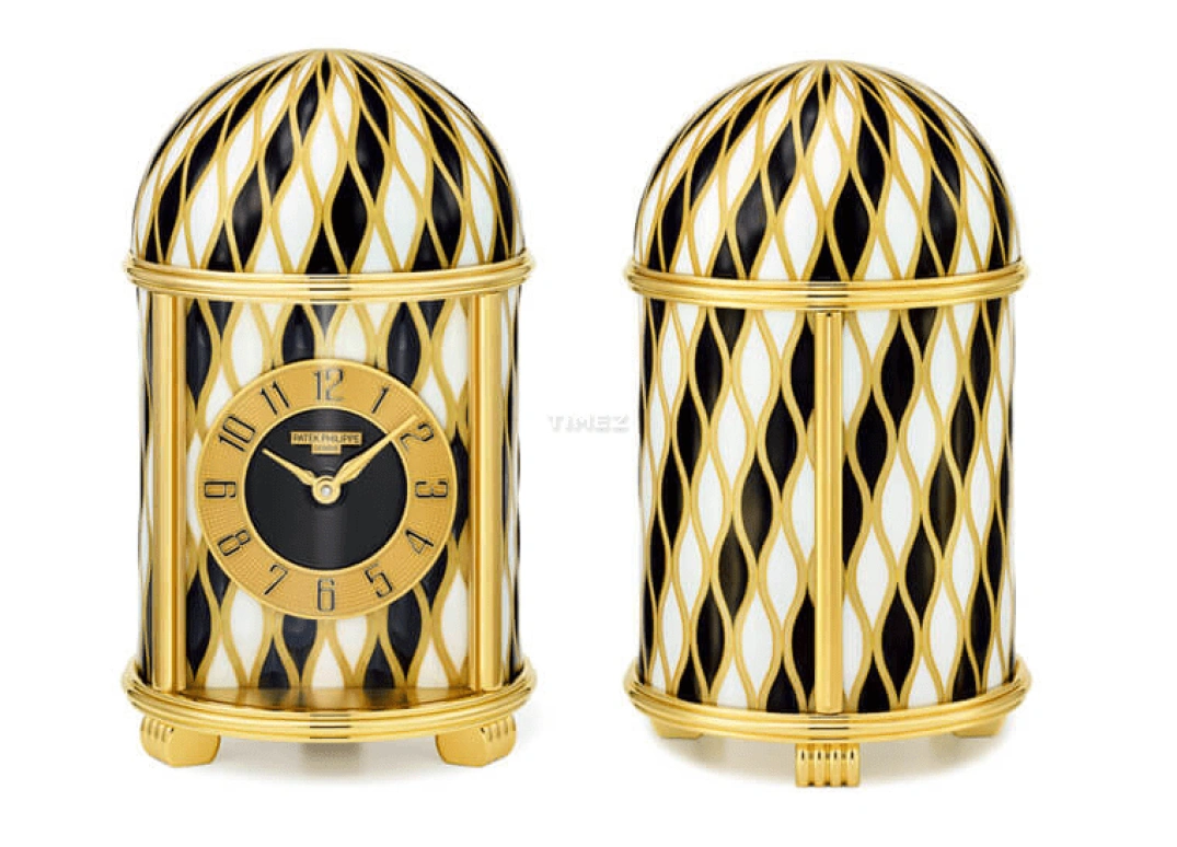 Patek Philippe,Dome Clocks ,Yellow Gold,Black,Gold,Electromechanical,In-house Caliber,Black,White,Gold,10014M,10014M-001