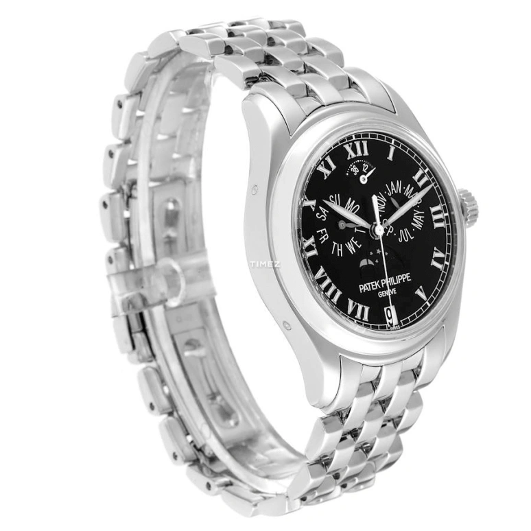 Patek Philippe,Complications 36.50mm,36.50mm,White Gold,Black,Automatic,Moonphase,Annual Calendar,Month,Date,In-house Caliber,Sapphire,Crystal Glass,5036,5036/1G-013