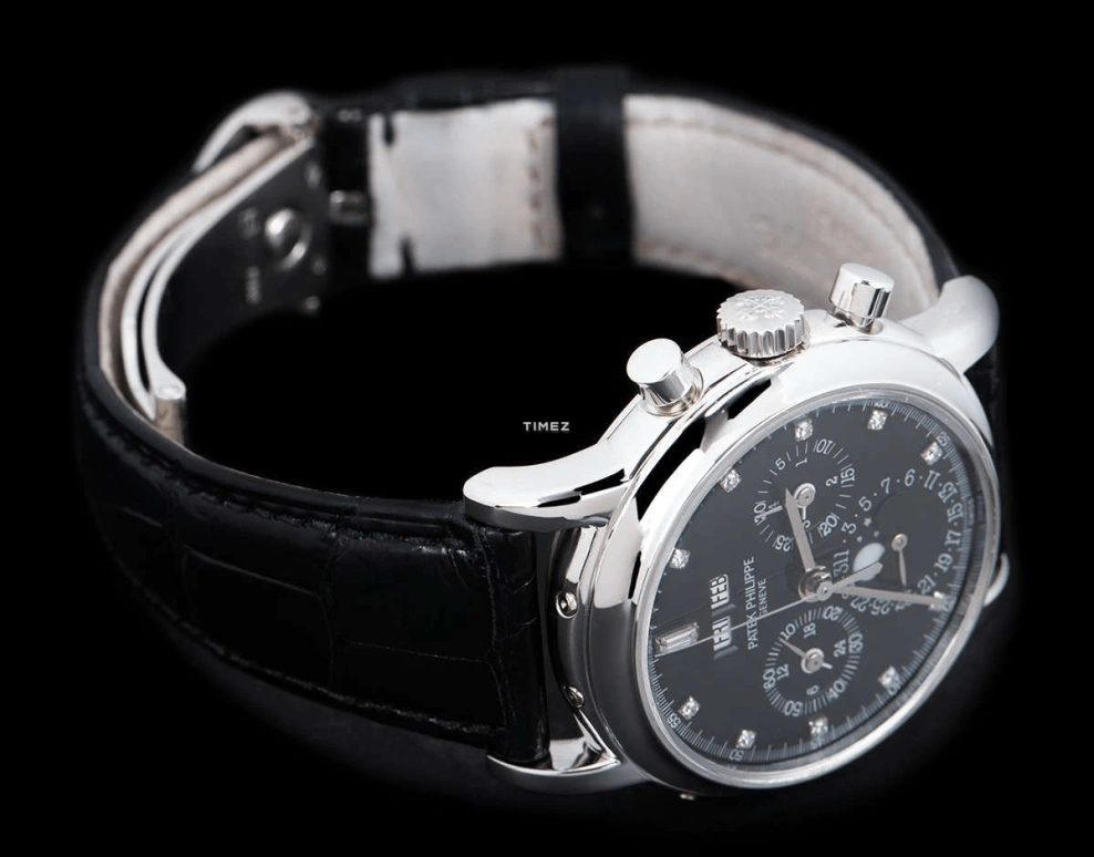 Patek Philippe,Grand Complications 36mm,36mm,White Gold,Black,Handwound,Chronograph,Moonphase,Perpetual Calendar,Leap Year,60hours,In-house Caliber,3970EP,3970EP-029