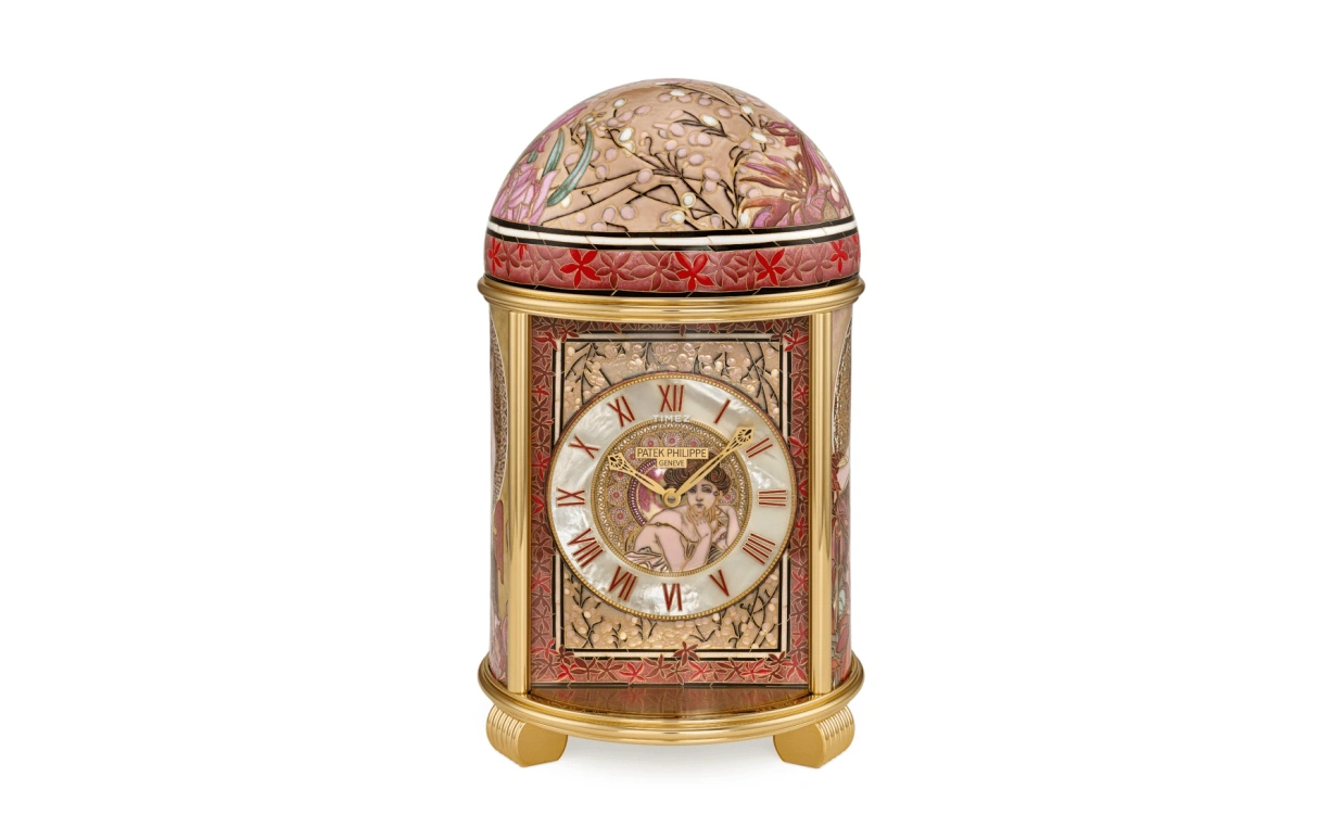 Patek Philippe,Dome Clocks ,Yellow Gold,Gold,Multi-Color,Electromechanical,In-house Caliber,Enamel,20157M,20157M-001
