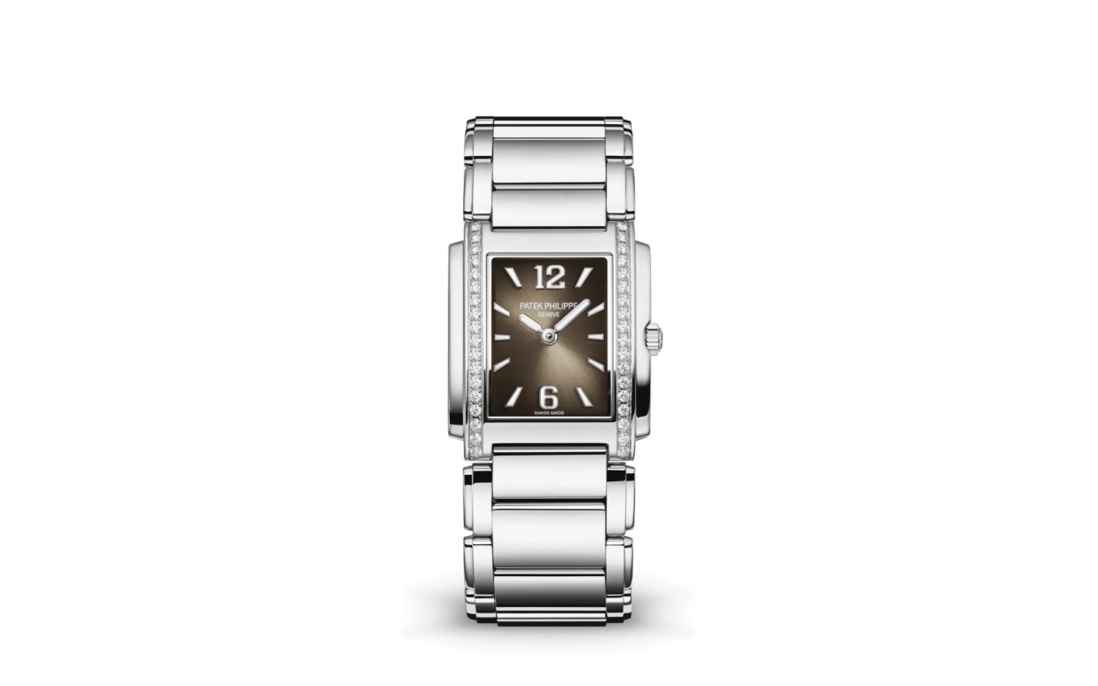 Patek Philippe,Twenty~4 25.10mm,25.10mm,Stainless Steel,Grey,Quartz,In-house Caliber,Sapphire,4910,4910/1200A-010