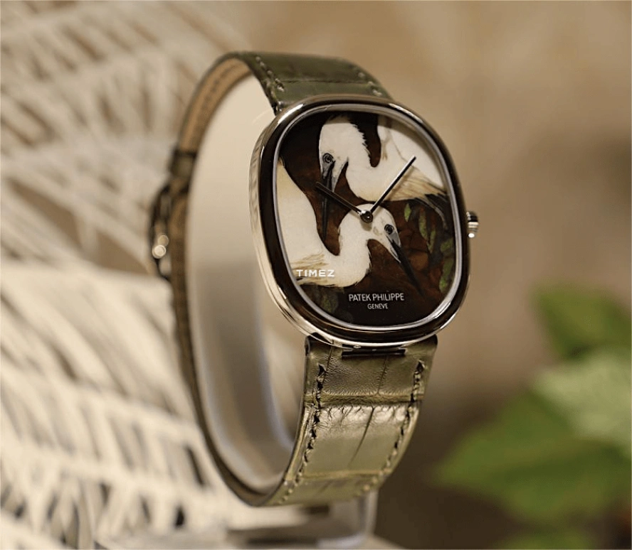 Patek Philippe,Golden Ellipse ,White Gold,White,Brown,Automatic,48hours,In-house Caliber,5738,5738/50G-031