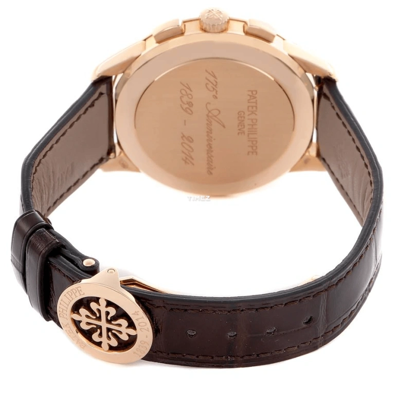 Patek Philippe,Complications 40mm,40mm,Rose Gold,Silver White,Automatic,Chronograph,Flyback,5975R,5975R-001