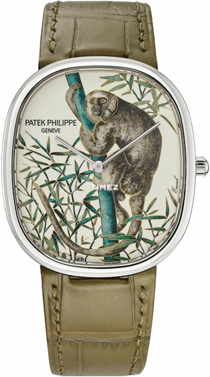 Patek Philippe,Golden Ellipse 34.50x39.50mm,34.50x39.50mm,White Gold,Multi-Color,Automatic,48hours,In-house Caliber,5738,5738/50G-019
