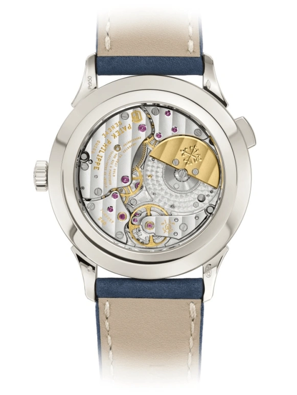 Patek Philippe,Complications 38.50mm,38.50mm,Platinum,Blue,Automatic,Moonphase,Day,World Time,5230P,5230P-001