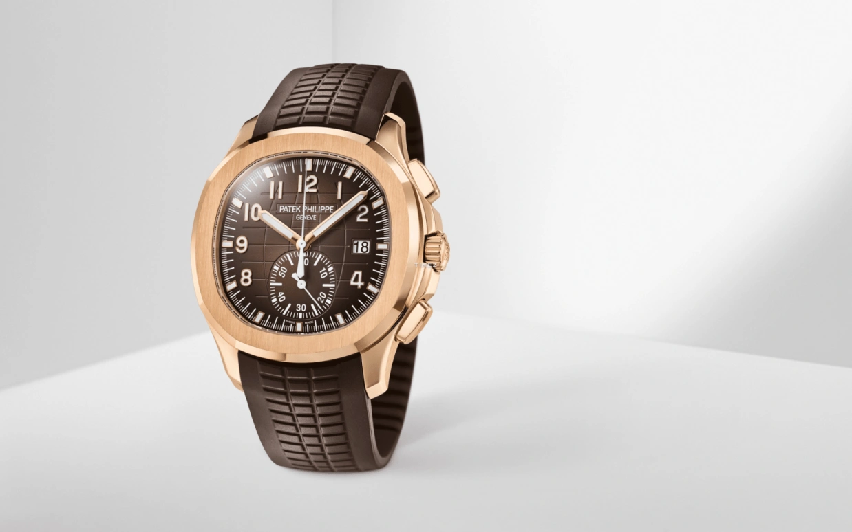 Patek Philippe,Aquanaut 42.20mm,42.20mm,Rose Gold,Brown,Automatic,Chronograph,Flyback,Jimmy Butler,Bukayo Saka,Kyle Kuzma,5968R,5968R-001