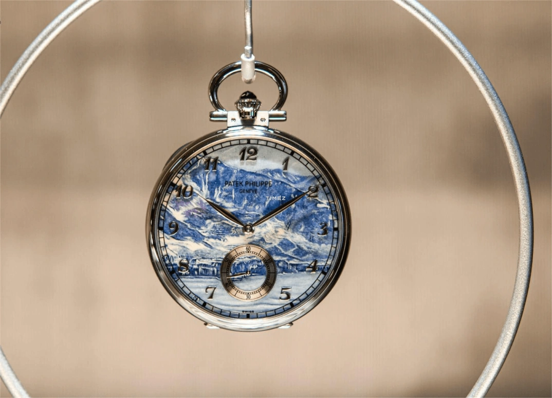 Patek Philippe,Pocket Watches ,White Gold,Blue,Handwound,42hours,In-house Caliber,992,992/184G-001