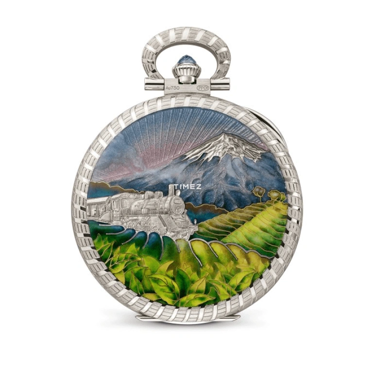 Patek Philippe,Pocket Watches 38.65mm,38.65mm,White Gold,Multi-Color,Blue,Handwound,44hours,In-house Caliber,995,995/134G-001