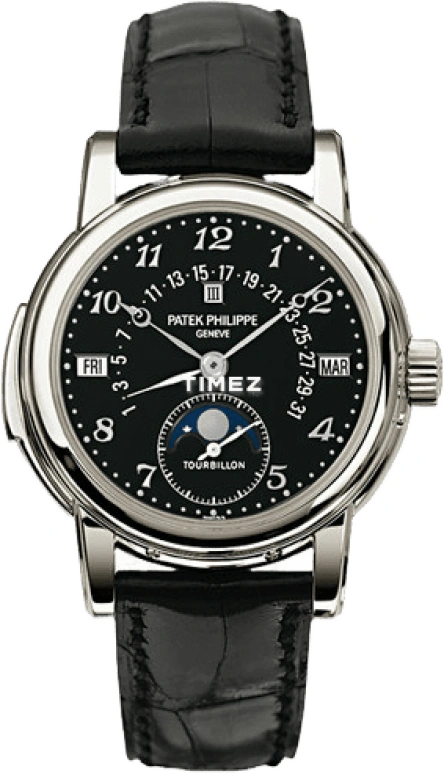 Patek Philippe,Grand Complications 36.80mm,36.80mm,Platinum,Black,Handwound,Moonphase,Perpetual Calendar,Leap Year,Month,48hours,In-house Caliber,5016P,5016P-018