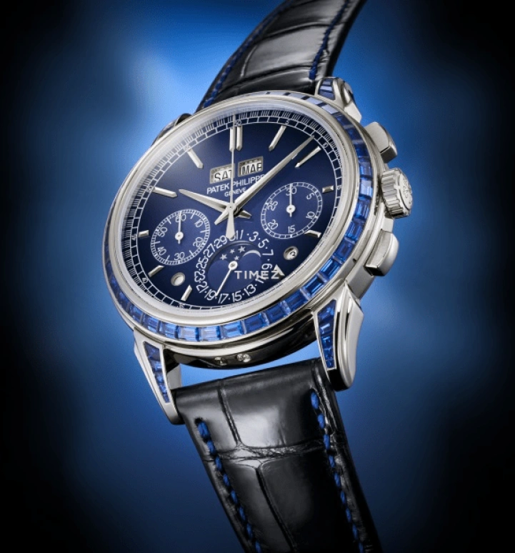 Patek Philippe,Grand Complications 41mm,41mm,Platinum,Blue,Gradient,Black,Handwound,Chronograph,Moonphase,Perpetual Calendar,Leap Year,65hours,In-house Caliber,5271,5271/11P-010