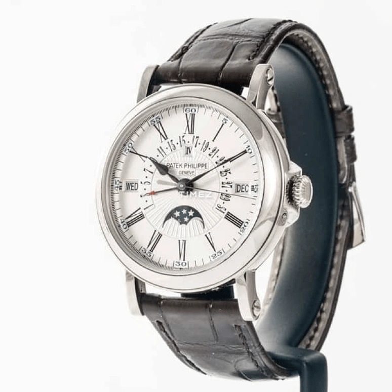 Patek Philippe,Grand Complications 38mm,38mm,White Gold,Silver,Automatic,Moonphase,Perpetual Calendar,Leap Year,Month,45hours,In-house Caliber,5159G,5159G-001