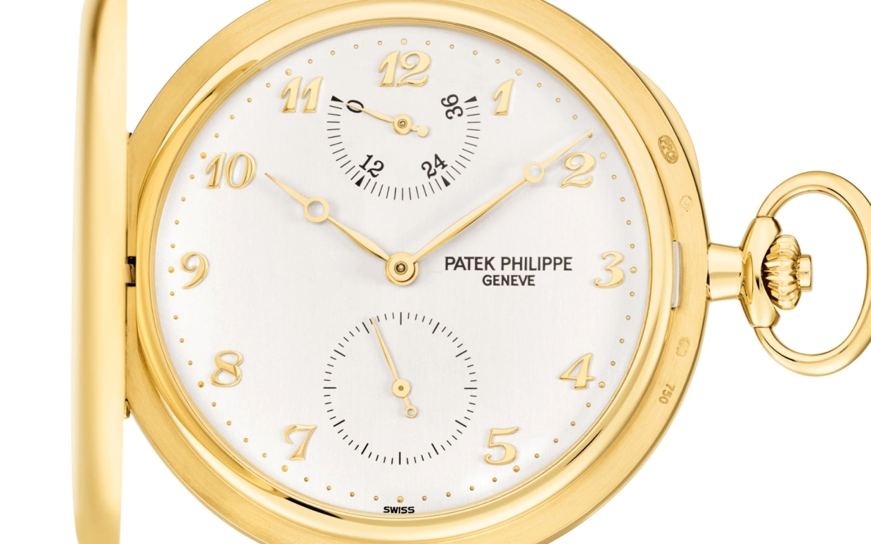 Patek Philippe,Pocket Watches 48mm,48mm,Yellow Gold,Silver,Handwound,Power Reserve Indicator,36hours,983J,983J-001