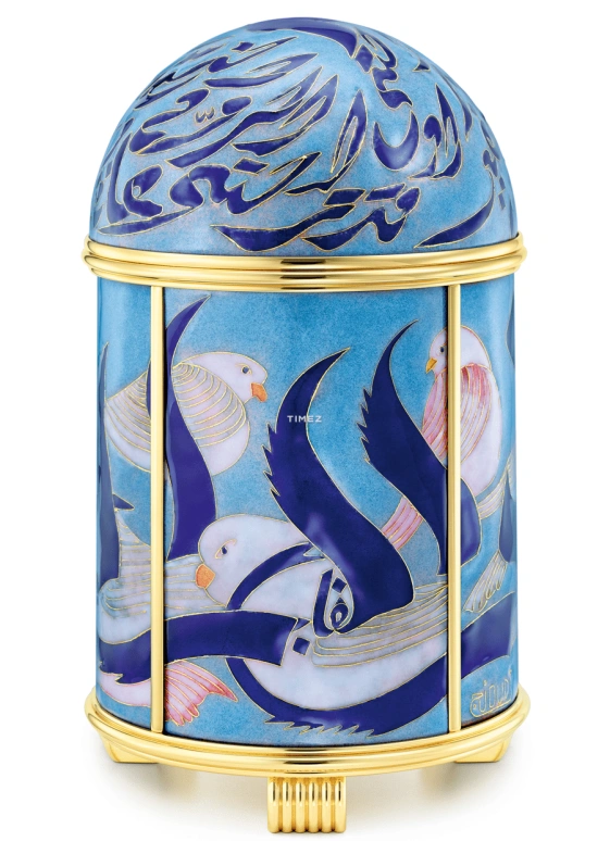 Patek Philippe,Dome Clocks ,Blue,Pink,Multi-Color,Electromechanical,In-house Caliber,Blue,Colorful,Enamel,20072M,20072M-001