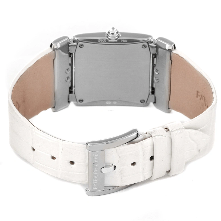 Patek Philippe,Twenty~4 30x25mm,30x25mm,White Gold,Silver,Quartz,In-house Caliber,Sapphire,Crystal Glass,4914G,4914G-001