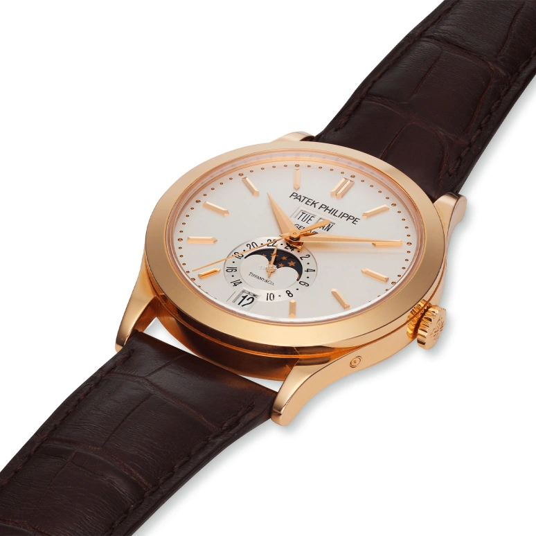 Patek Philippe,Complications 38mm,38mm,Rose Gold,White,Silver,Automatic,Moonphase,Annual Calendar,Month,Date,45hours,In-house Caliber,5396R,5396R-011-TiffanyCo
