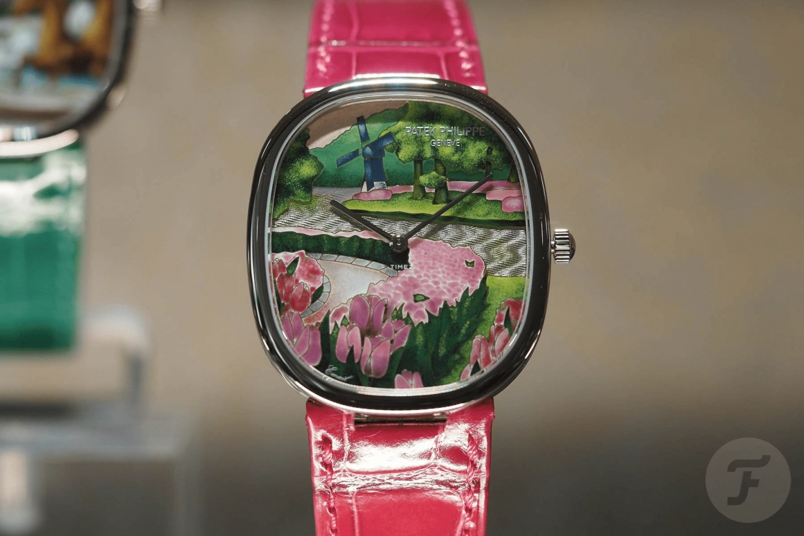 Patek Philippe,Golden Ellipse ,White Gold,Pink,Green,Multi-Color,Automatic,48hours,In-house Caliber,5738,5738/50G-035