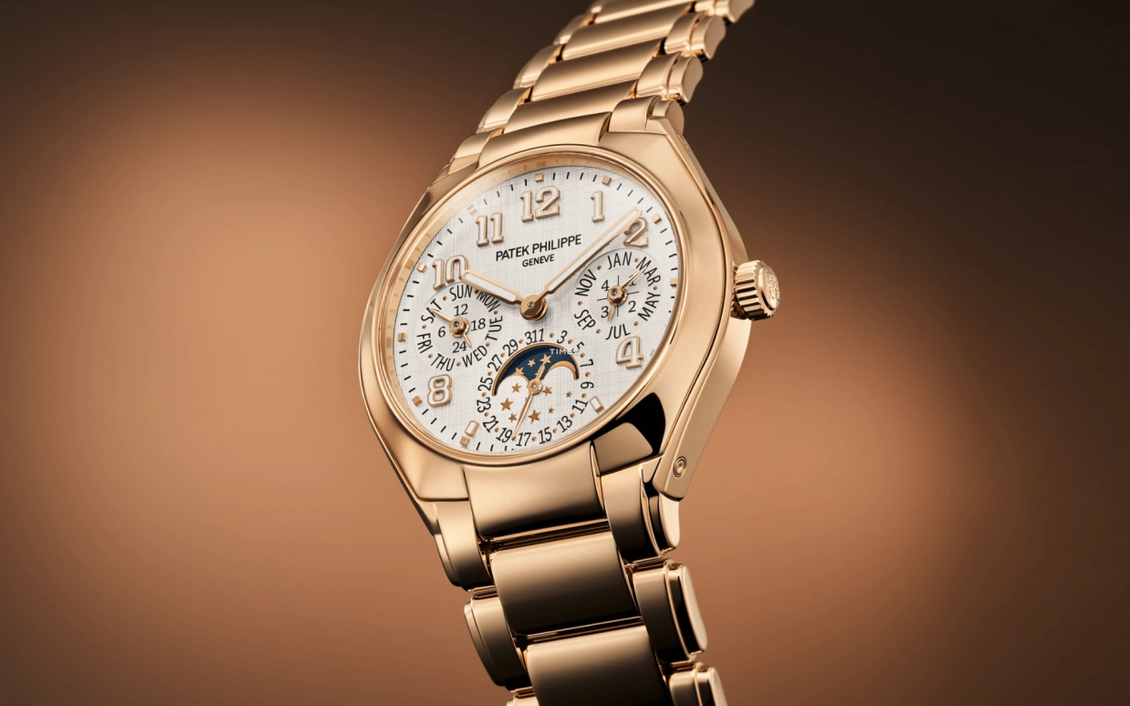 Patek Philippe,Twenty~4 36mm,36mm,Rose Gold,Silver,Automatic,Moonphase,Perpetual Calendar,Leap Year,Month,48hours,In-house Caliber,7340,7340/1R-001