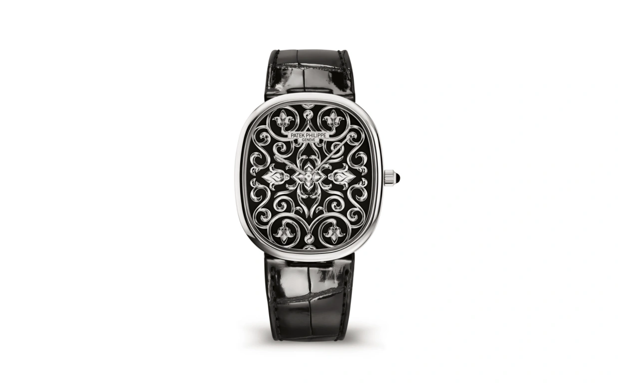 Patek Philippe,Golden Ellipse 34.50mm,34.50mm,White Gold,Black,Automatic,48hours,In-house Caliber,5738,5738/51G-001