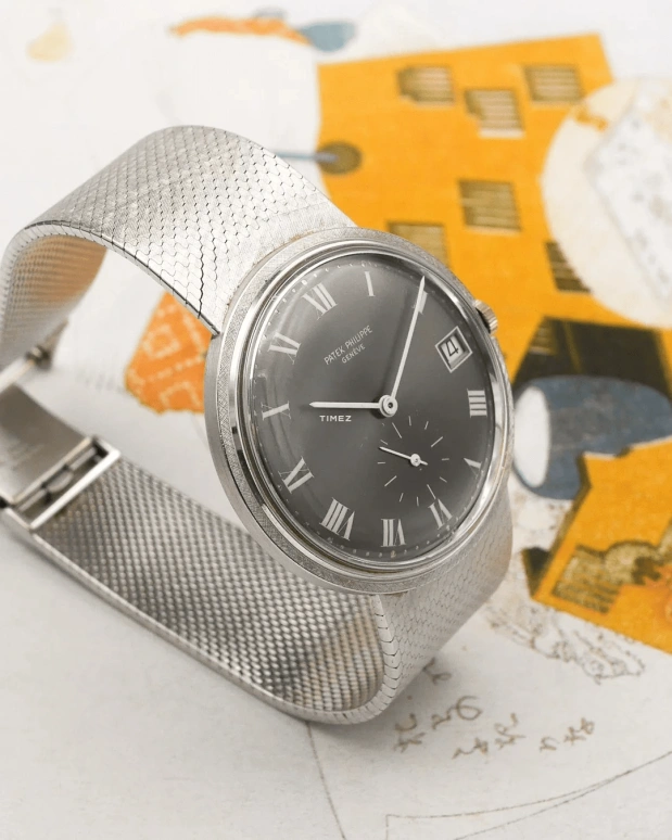 Patek Philippe,Calatrava 36mm,36mm,White Gold,Black,Automatic,Day,38hours,3445,3445/6G Grey Roman