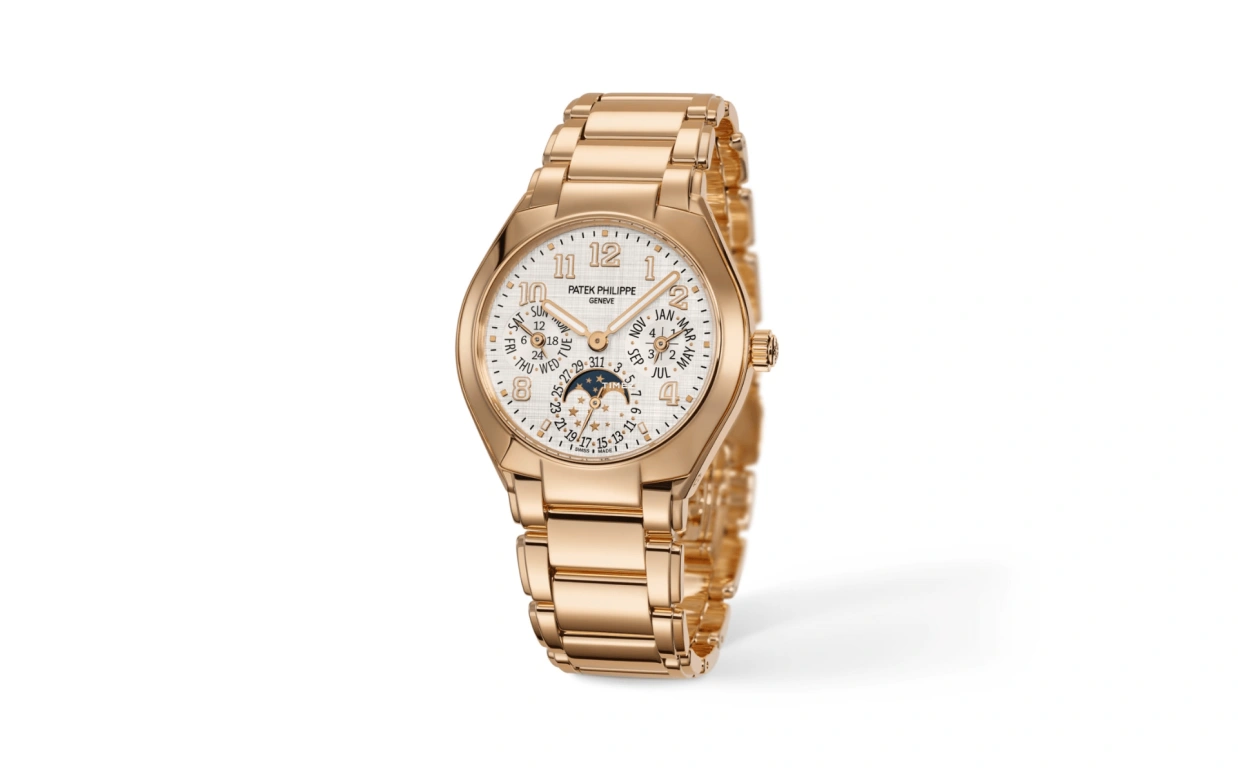 Patek Philippe,Twenty~4 36mm,36mm,Rose Gold,Silver,Automatic,Moonphase,Perpetual Calendar,Leap Year,Month,48hours,In-house Caliber,7340,7340/1R-001
