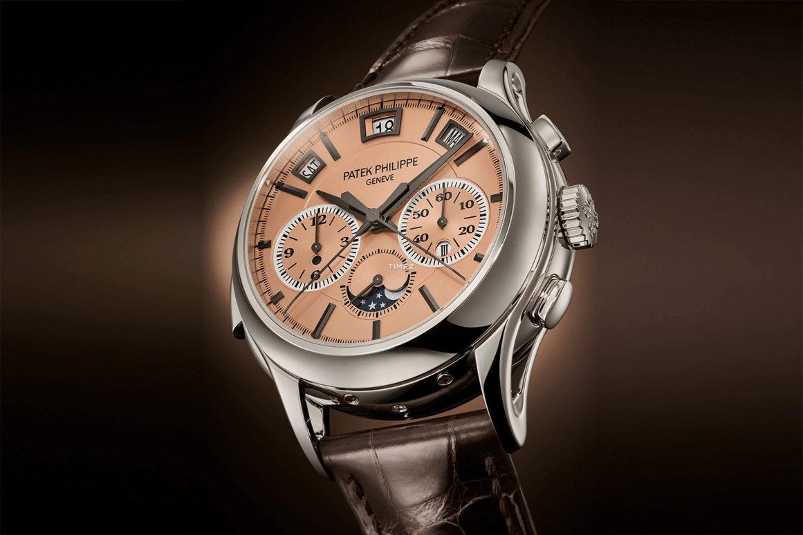 Patek Philippe,Complications 42mm,42mm,Platinum,Brown,Automatic,Chronograph,Moonphase,Perpetual Calendar,Month,48hours,In-house Caliber,5308P,5308P-010