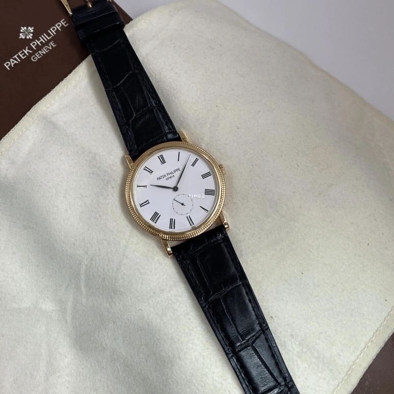 Patek Philippe,Calatrava 36mm,36mm,Rose Gold,White,Handwound,44hours,In-house Caliber,5119R,5119R-001