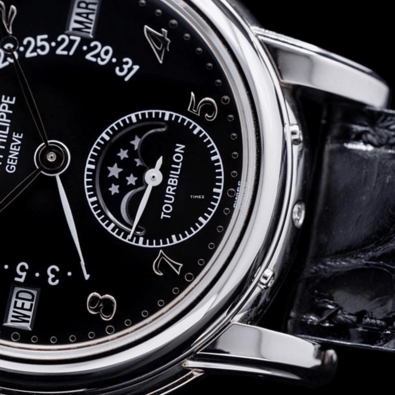 Patek Philippe,Grand Complications 36.80mm,36.80mm,White Gold,Black,Handwound,Moonphase,Leap Year,Month,Date,48hours,In-house Caliber,5016G,5016G-012