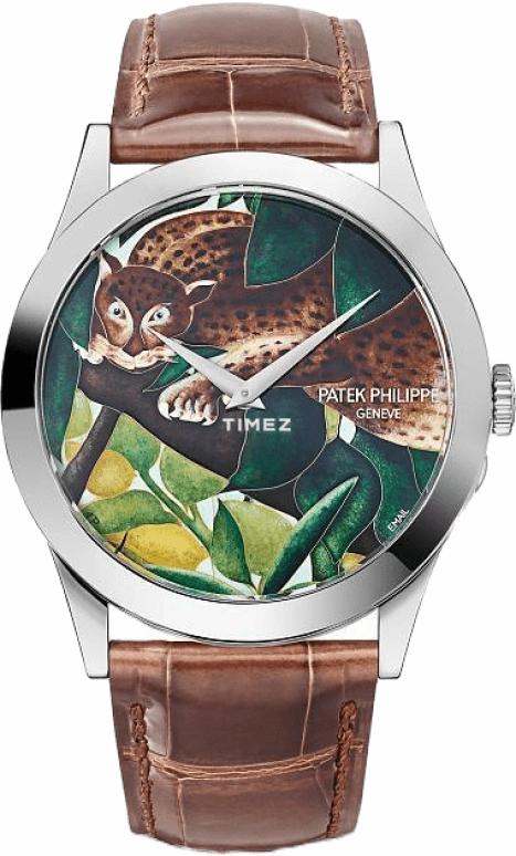 Patek Philippe,Calatrava 38.60mm,38.60mm,White Gold,Brown,Green,Automatic,48hours,In-house Caliber,5089G,5089G-068