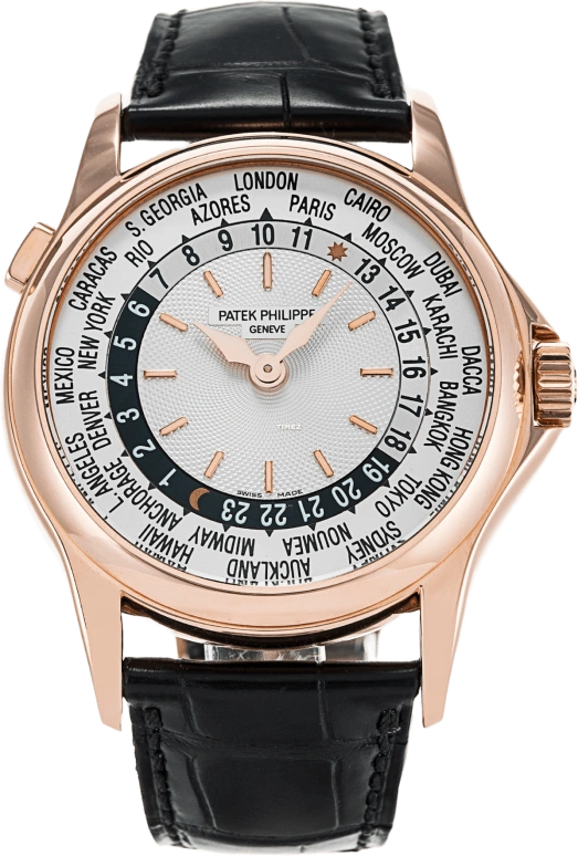 Patek Philippe,Complications 37mm,37mm,Rose Gold,White,Automatic,World Time,Day / Night Indication,5110R,5110R-001