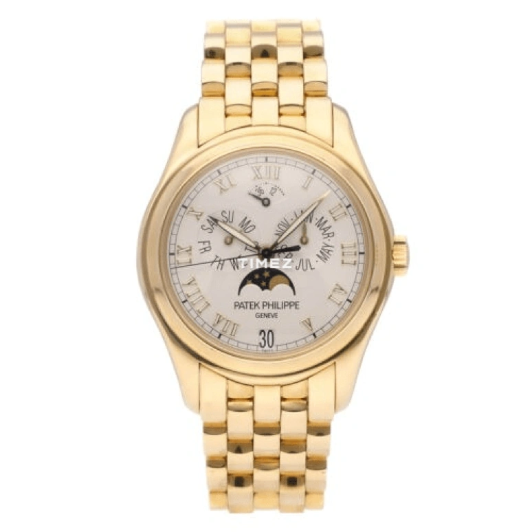 Patek Philippe,Complications 37mm,37mm,Yellow Gold,Cream,Automatic,Moonphase,Annual Calendar,Month,Date,In-house Caliber,Sapphire,Crystal Glass,5036,5036/1J-001