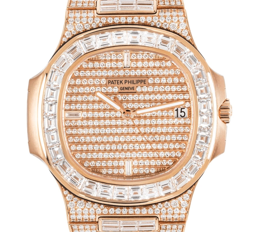 Patek Philippe,Nautilus 40mm,40mm,Rose Gold,Rose Gold,Silver,Automatic,Day,45hours,Drake,5719,5719/10R-010