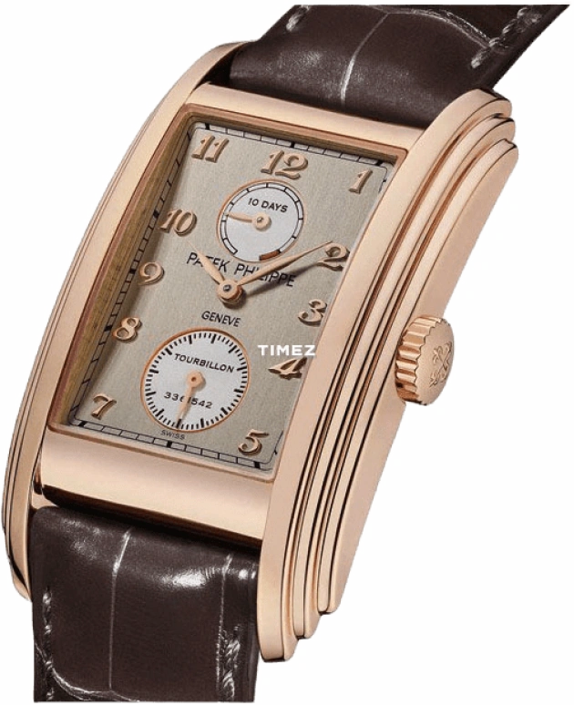 Patek Philippe,Grand Complications 29.60x51.70mm,29.60x51.70mm,Rose Gold,Grey,Handwound,Power Reserve Indicator,Tourbillon,5101R,5101R-001