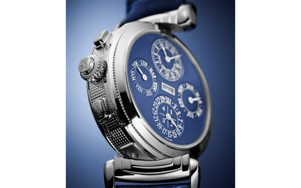 Patek Philippe,Grand Complications 47.40mm,47.40mm,White Gold,Blue,Handwound,Moonphase,Perpetual Calendar,Leap Year,Month,72hours,In-house Caliber,Mark Robert Michael Wahlberg,Mark Wahlberg,Marky Mark,6300G,6300G-010
