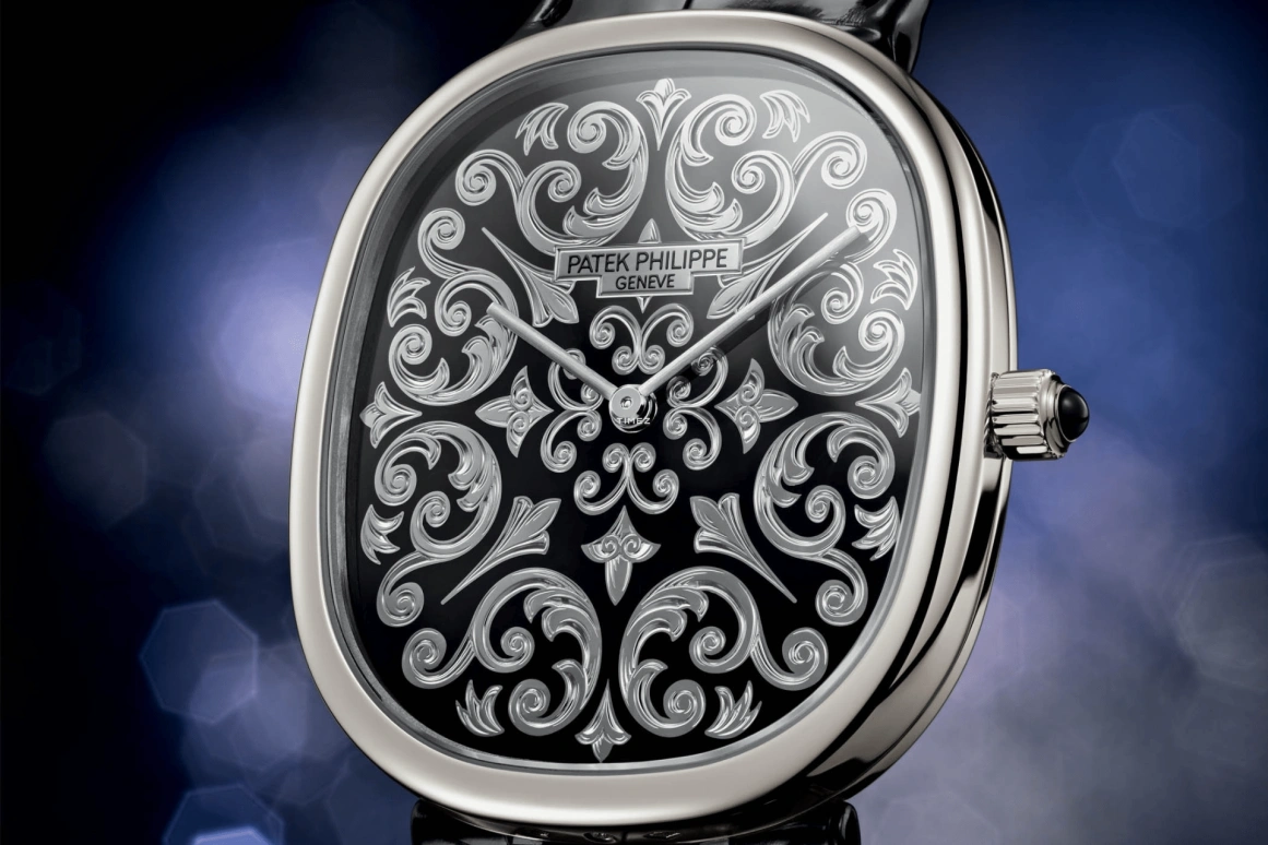 Patek Philippe,Golden Ellipse 34.50mm,34.50mm,Platinum,Black,Automatic,48hours,In-house Caliber,5738,5738/50P-001