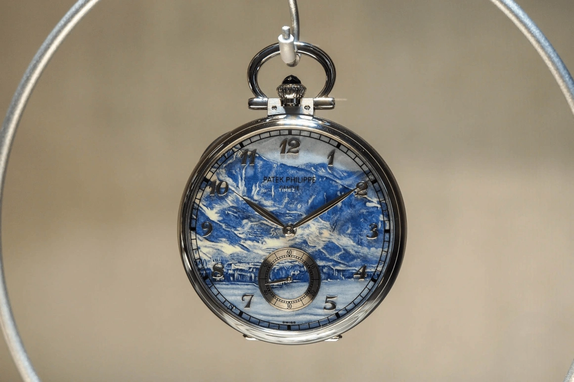 Patek Philippe,Pocket Watches ,White Gold,Blue,Handwound,42hours,In-house Caliber,992,992/184G-001