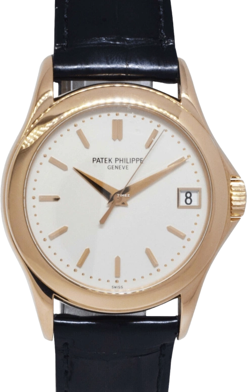 Patek Philippe,Calatrava 37mm,37mm,Rose Gold,White,Automatic,Day,In-house Caliber,5107R