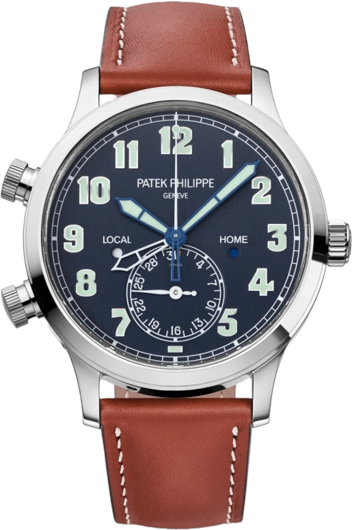 Patek Philippe,Complications 42mm,42mm,White Gold,Blue,Automatic,Day,Dule Time,Day / Night Indication,5524G,5524G-001