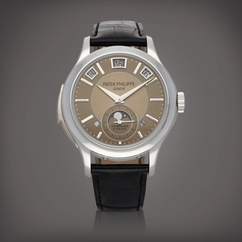 Patek Philippe,Grand Complications 41mm,41mm,Platinum,Brown,Handwound,Moonphase,Perpetual Calendar,Leap Year,Month,48hours,In-house Caliber,5207P,5207P-001