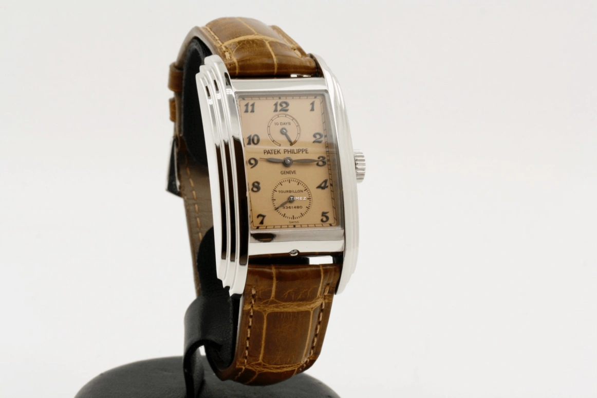 Patek Philippe,Grand Complications 29.60x49mm,29.60x49mm,Platinum,Pink,Handwound,Power Reserve Indicator,Tourbillon,5101P,5101P-001