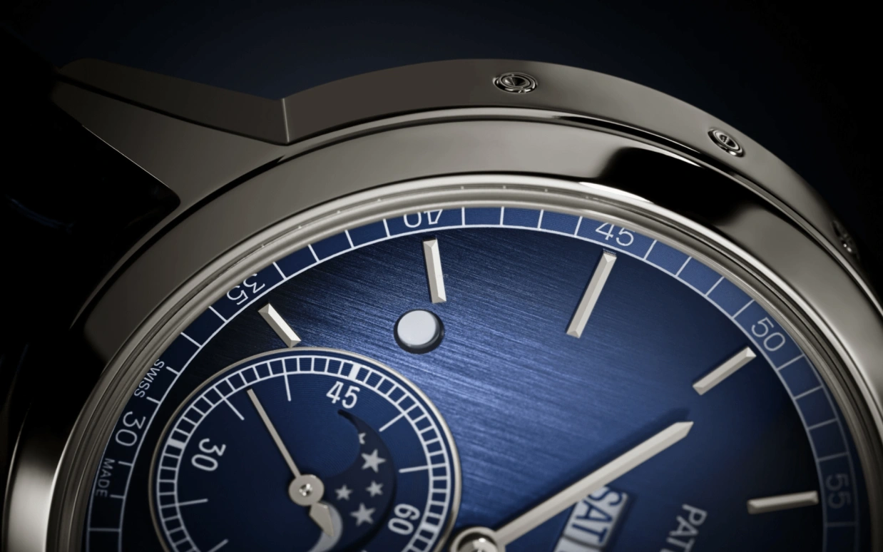 Patek Philippe,Grand Complications 41.30mm,41.30mm,Platinum,Blue,Handwound,Moonphase,Leap Year,Month,Date,38hours,In-house Caliber,5236P,5236P-001