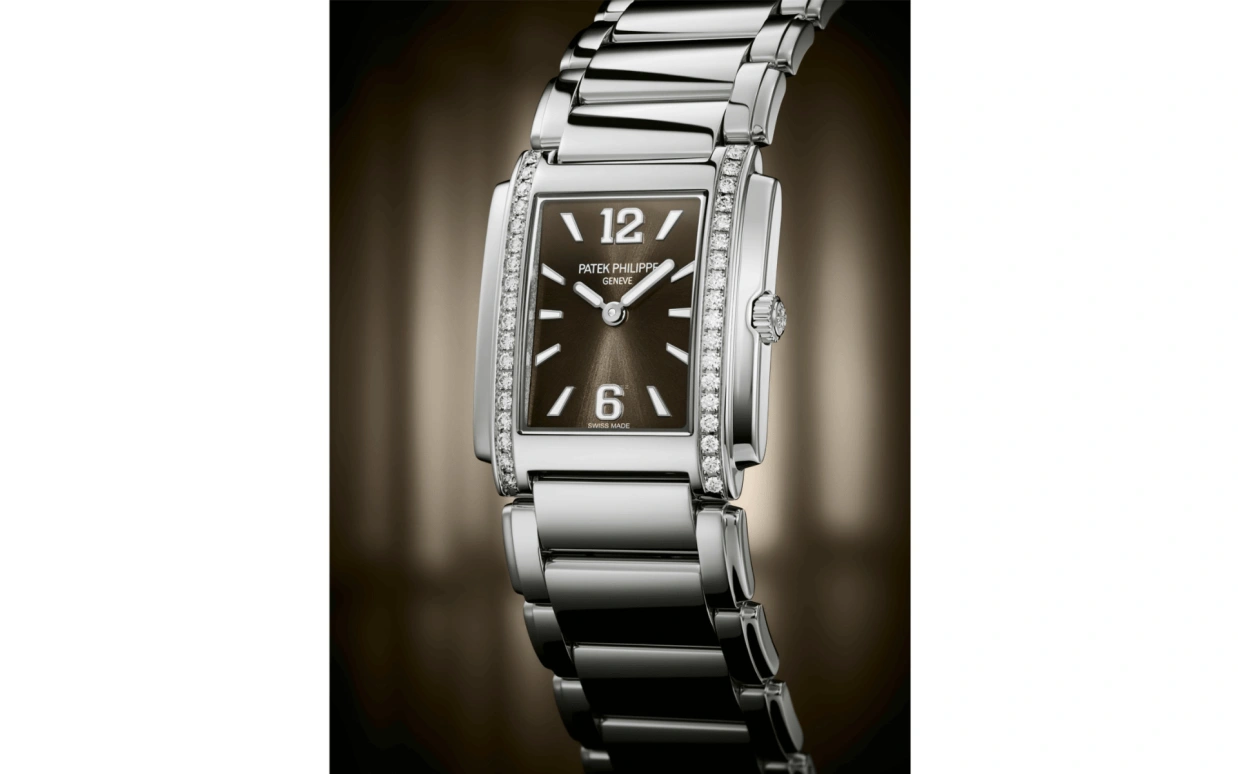 Patek Philippe,Twenty~4 25.10mm,25.10mm,Stainless Steel,Grey,Quartz,In-house Caliber,Sapphire,4910,4910/1200A-010